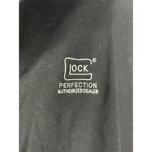 Glock Perfection Authorized Dealer Mens Black Polo Shirt Size L Short Sleeve